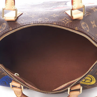 Louis Vuitton Monogram World Tour Speedy Bandouliere 30 4 of 8