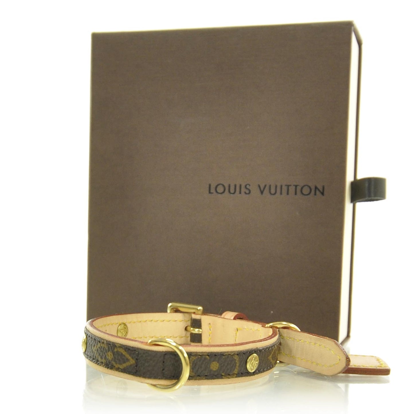 Monogram Baxter Dog Collar PM