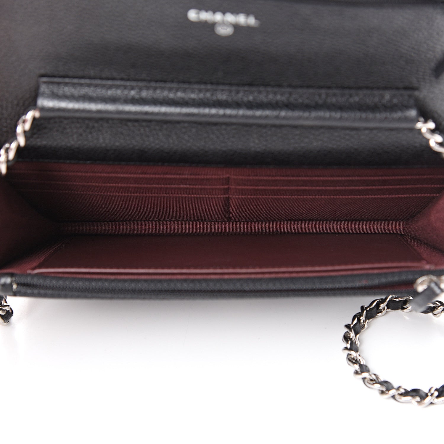 Chanel Caviar Quilted Wallet On Chain WOC Black 4 of 11