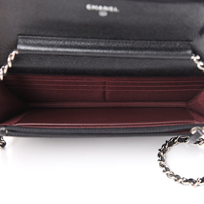 Chanel Caviar Quilted Wallet On Chain WOC Black 4 of 11