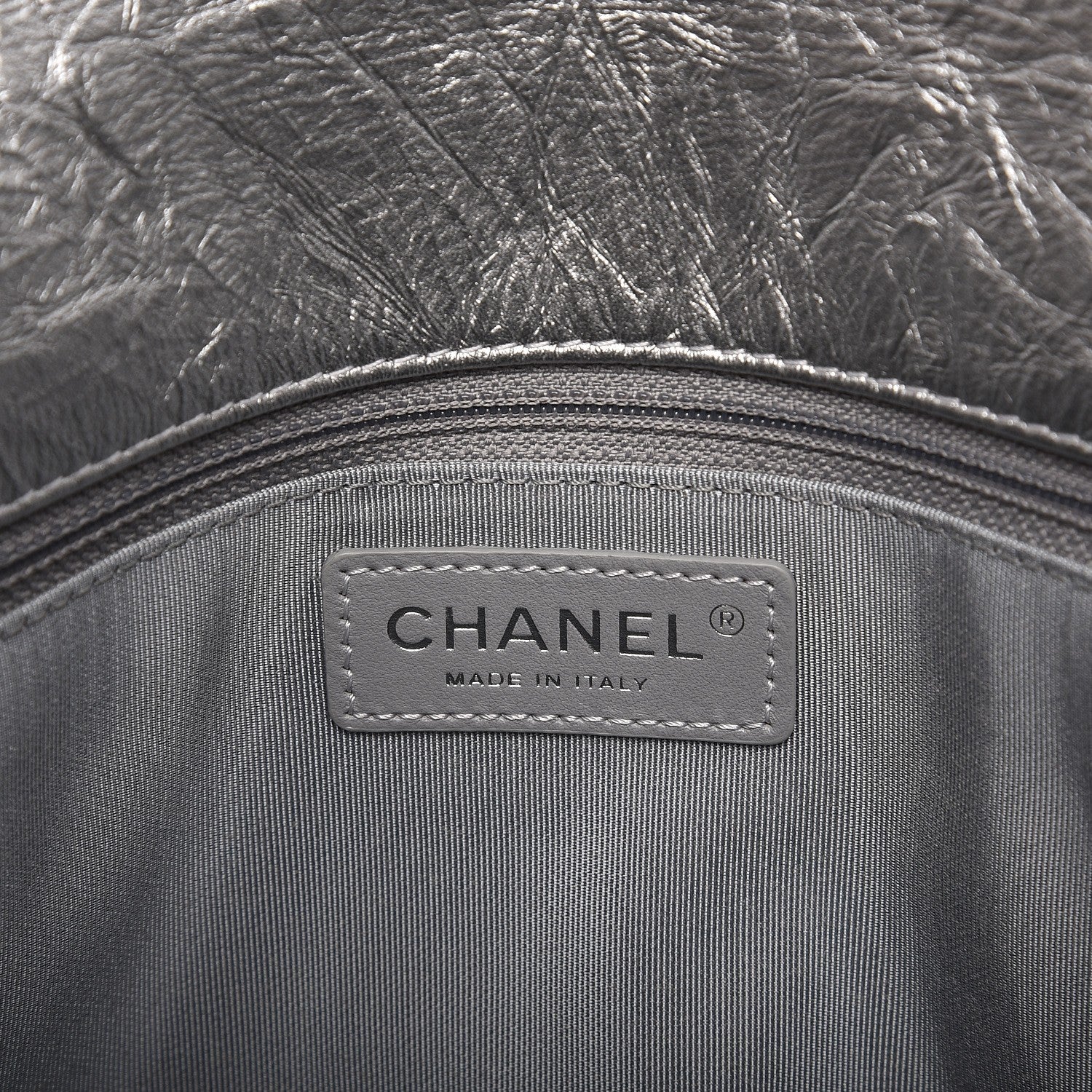 Chanel Metallic Crumpled Calfskin Big Bang Flap Bag Silver 6 of 8