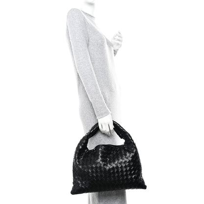 Bottega Veneta Calfskin Intrecciato Small Hop Black 2 of 10