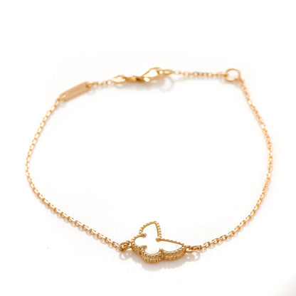 Van Cleef & Arpels 18K Yellow Gold Mother of Pearl Sweet Alhambra Bracelet 4 of 9