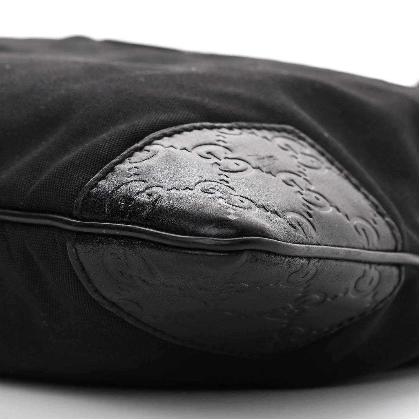 Guccissima Nylon Messenger Bag Black