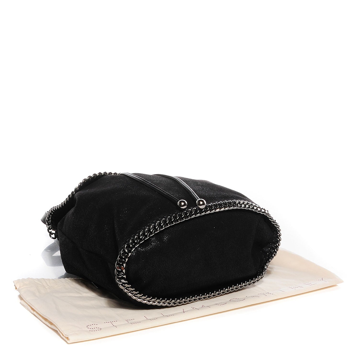 Stella McCartney Shaggy Deer Backpack Bag Black 4 of 9