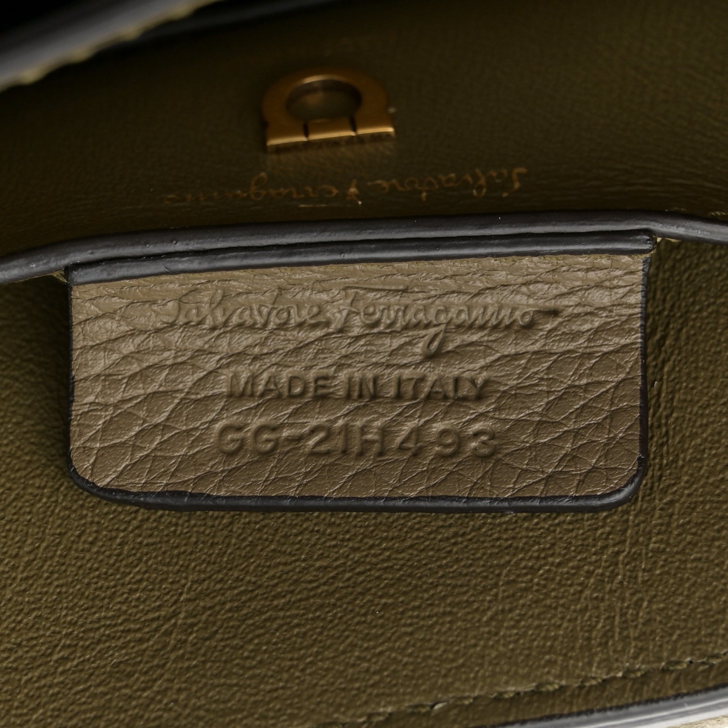 Calfskin Small Margot Top Handle Satchel Verde Olivo