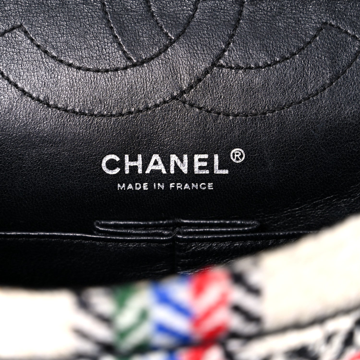 Chanel Tweed Quilted Embellished 2.55 Reissue 225 Flap White Multicolor 11 of 25