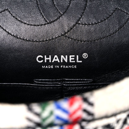 Chanel Tweed Quilted Embellished 2.55 Reissue 225 Flap White Multicolor 11 of 25