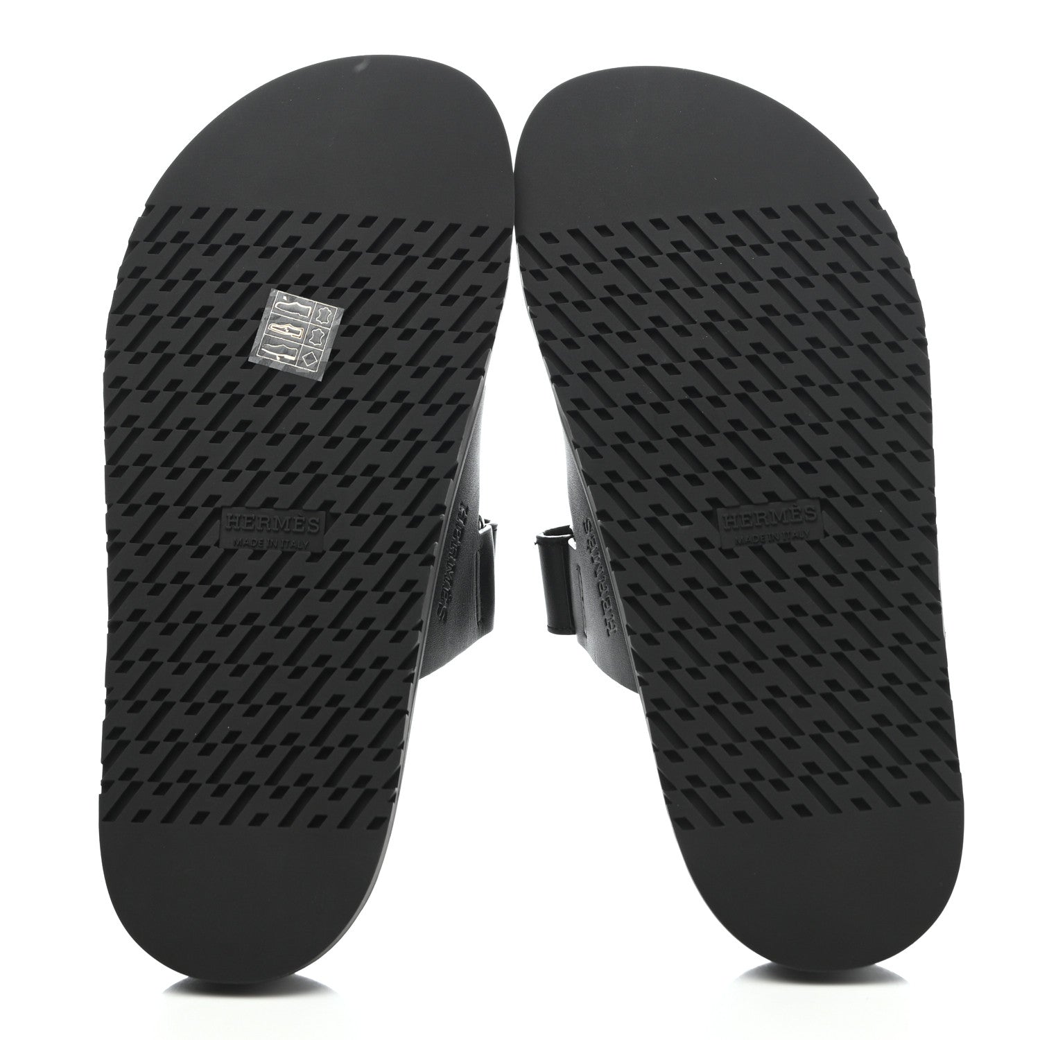 Hermes Calfskin Womens Chypre Sandals 38 Black 5 of 8