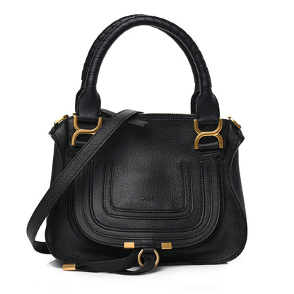 Chloe Calfskin Small Marcie Satchel Black 1 of 8