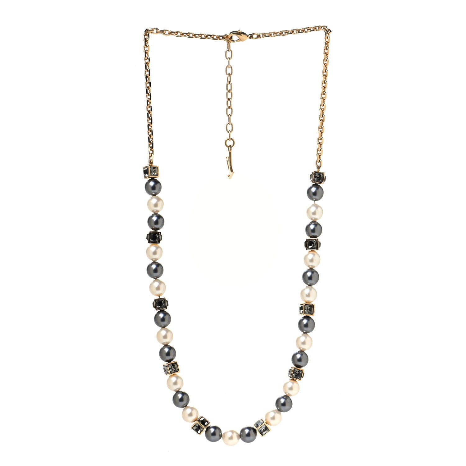 Louis Vuitton Pearl Crystal Cry Me A River Short Necklace 2 of 4