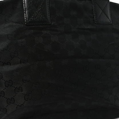 Gucci GG Monogram Large Web Handle Bucket Tote Black 11 of 14