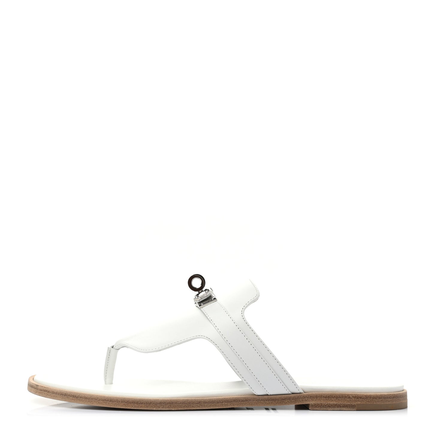 Calfskin Womens Elixir Sandals 37.5 White