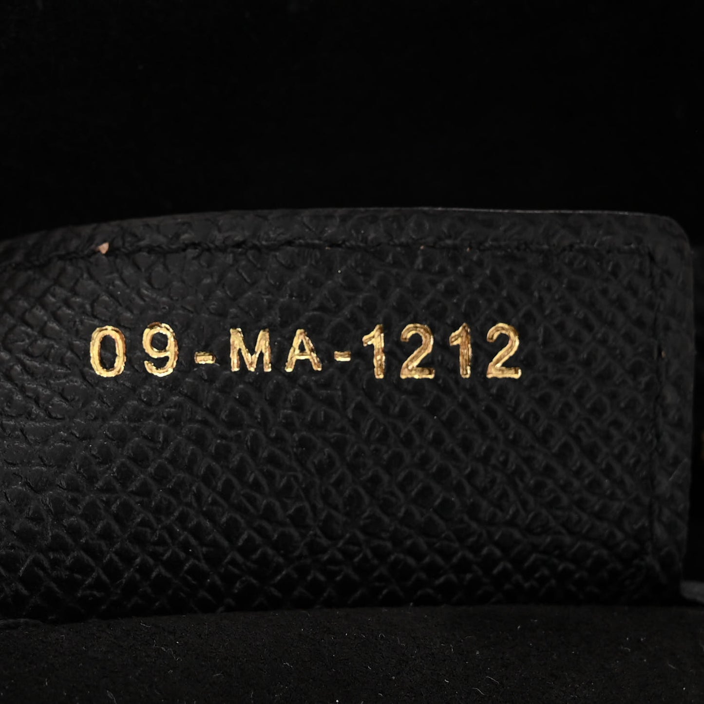 Grained Calfskin Saddle Bag With Strap Black