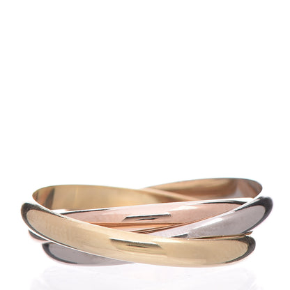Cartier 18K Pink Yellow White Gold Small Trinity Ring 63 10.25 3 of 7