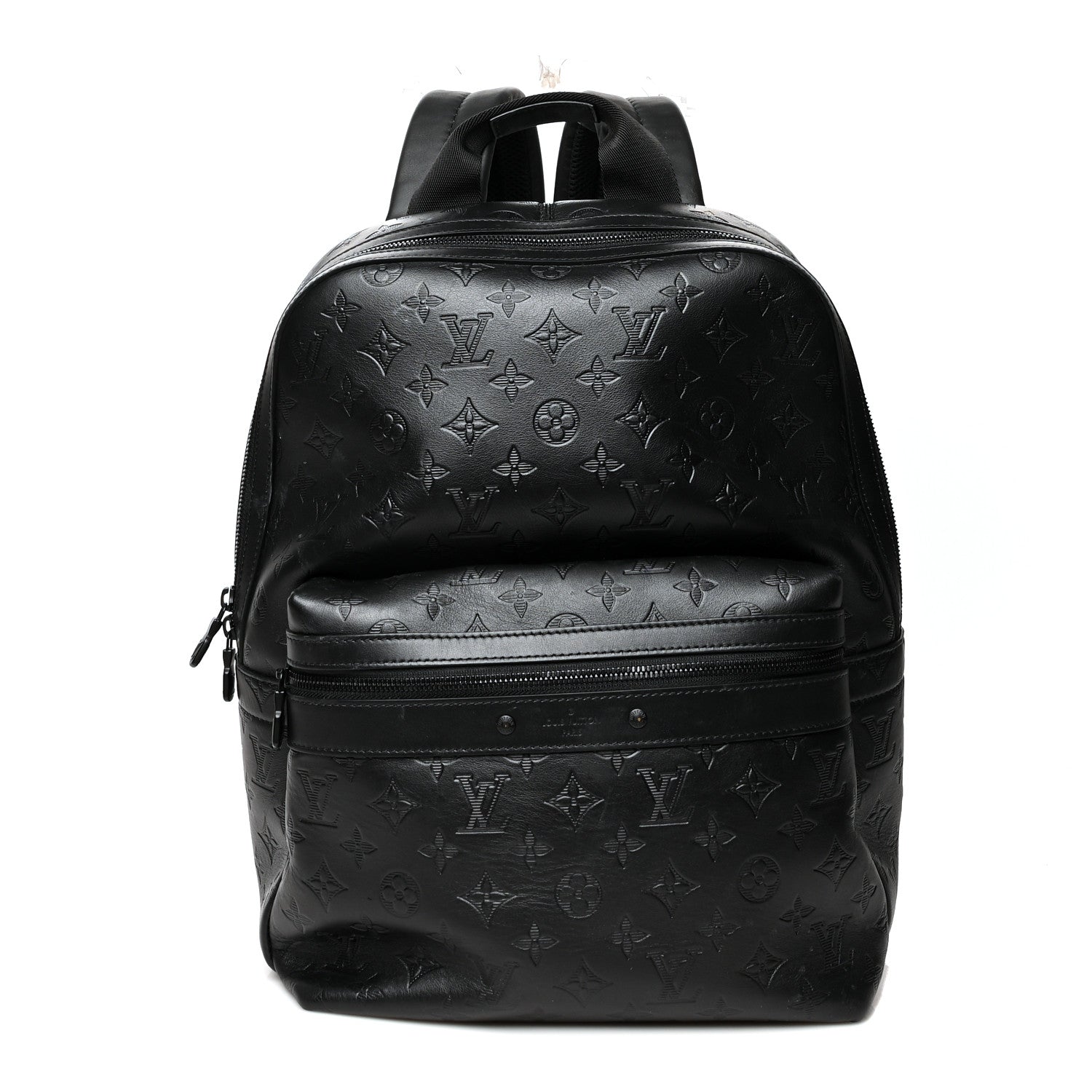 Louis Vuitton Calfskin Monogram Shadow Sprinter Backpack Black 1 of 15
