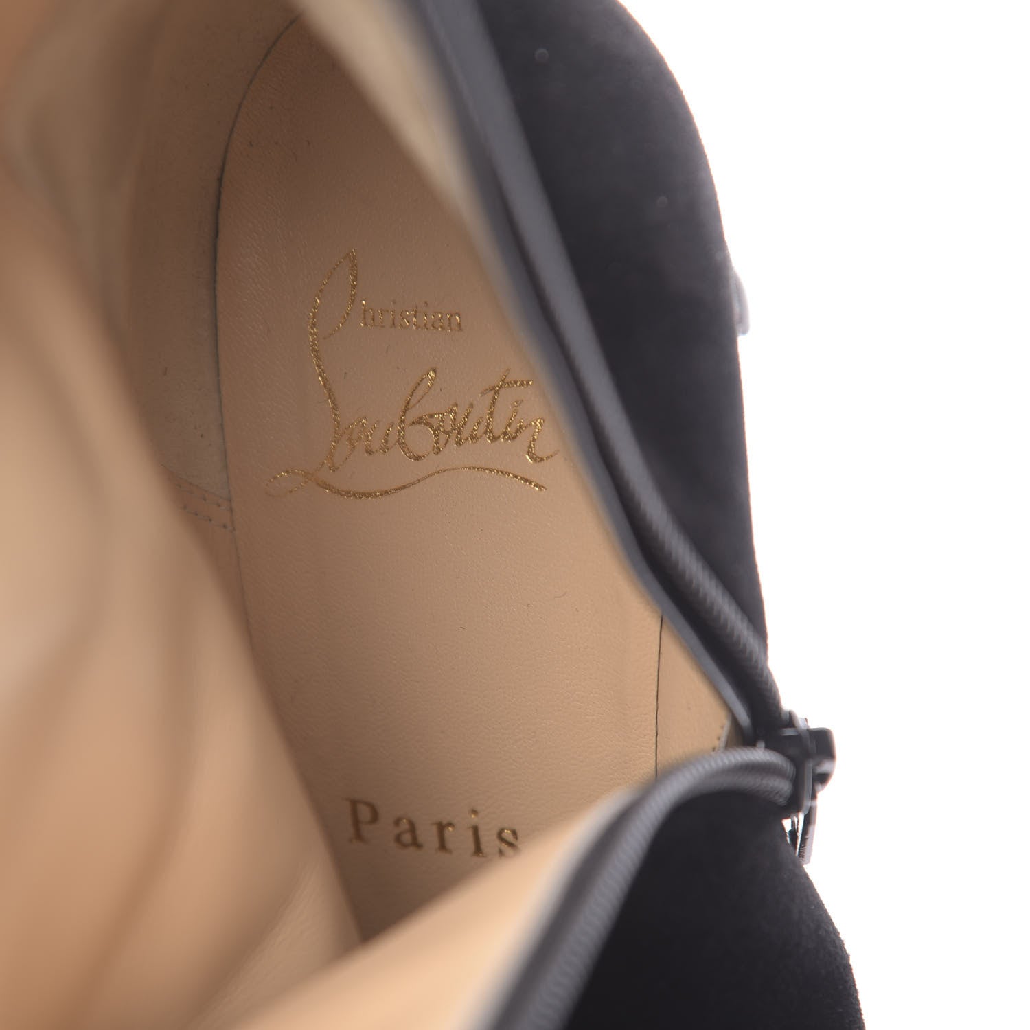 Christian Louboutin Veau Velours Top 70 Ankle Boots 36.5 Black 7 of 10