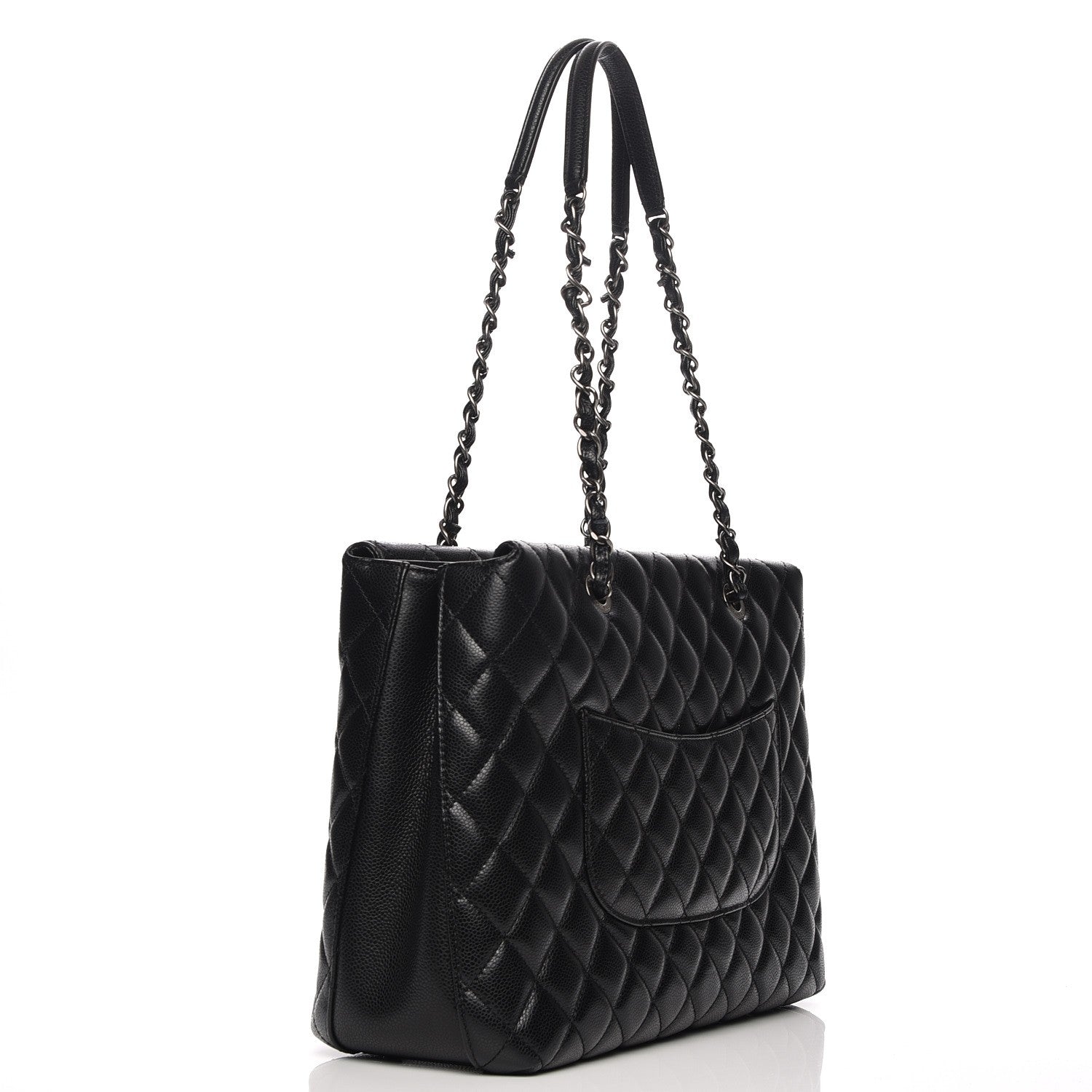 Chanel Caviar Quilted City Shopping Tote Black 3 of 8