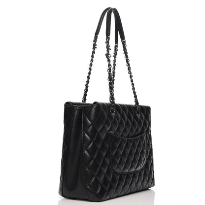 Chanel Caviar Quilted City Shopping Tote Black 3 of 8
