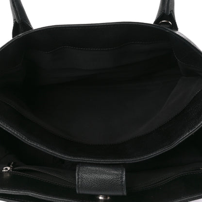 Chanel Calfskin Cerf Executive Shopper Tote Black 6 of 18