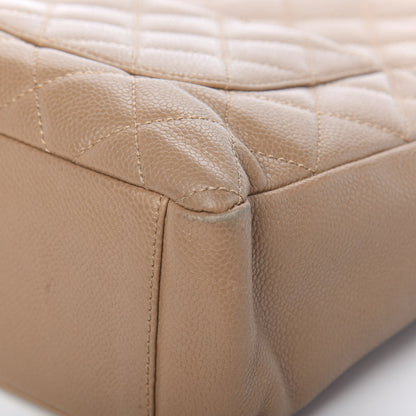 Chanel Caviar Quilted Petit Shopping Tote PST Dark Beige 19 of 19
