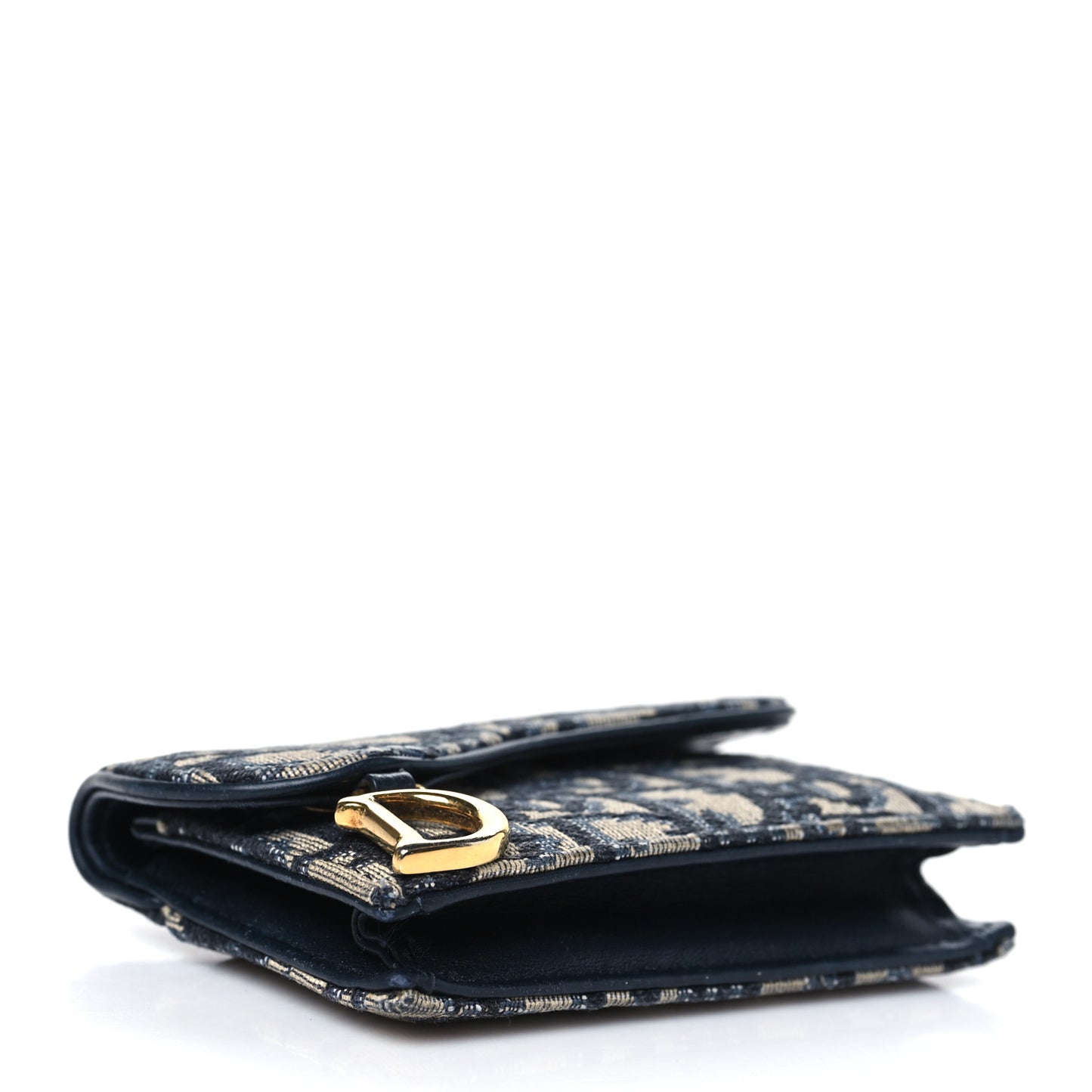 Oblique Saddle Bloom Card Holder Blue