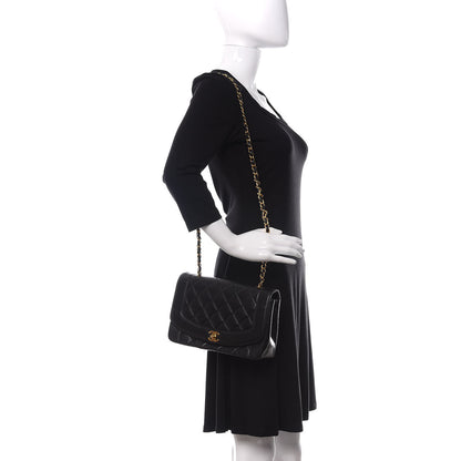 Chanel Lambskin Quilted Medium Single Flap Black 2 of 16