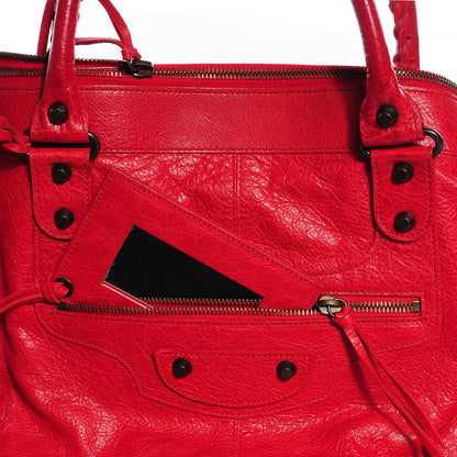 Balenciaga Agneau Classic Hardware Work Rouge Coquelicot 10 of 12