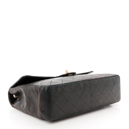 Chanel Lambskin Quilted XL Jumbo Single Flap Black 4 of 12
