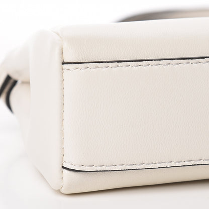 Fendi Shiny Nappa Micro Peekaboo Iconic Satchel White 8 of 10