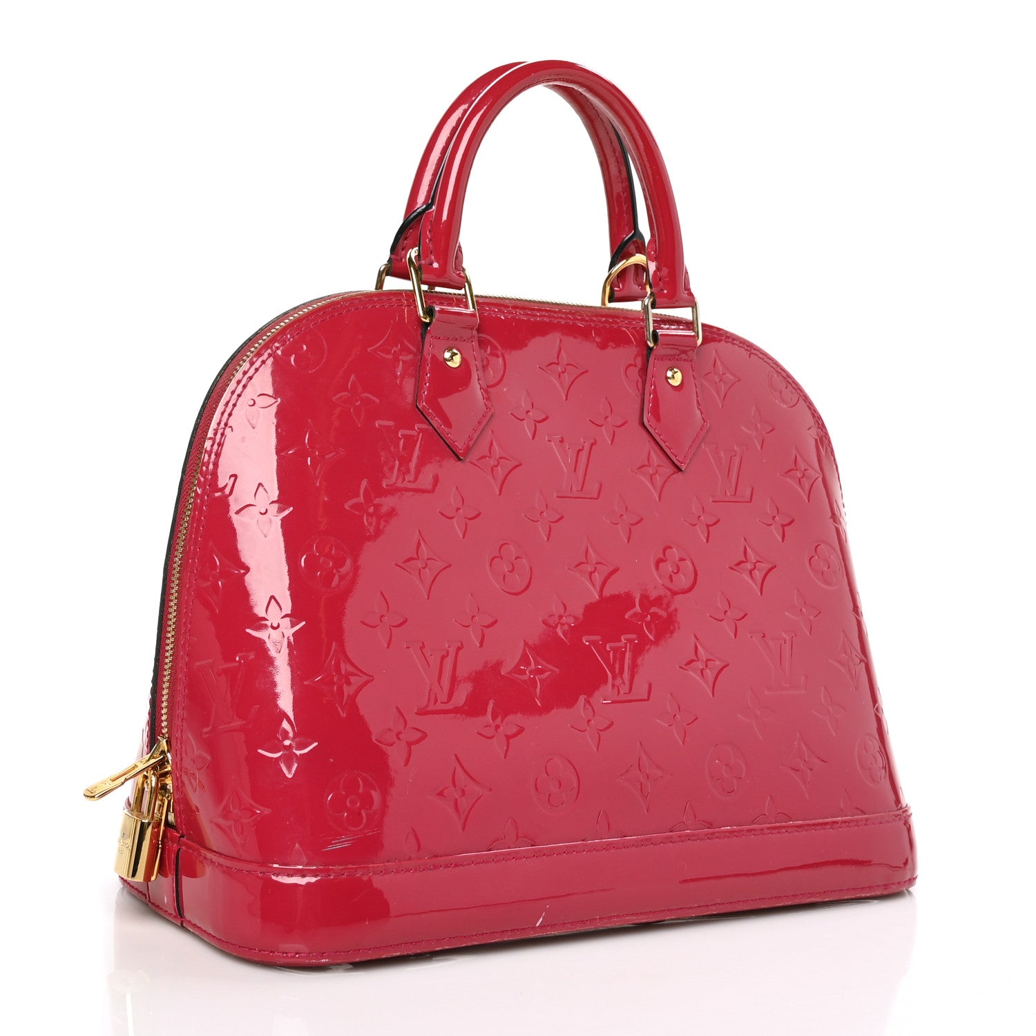 Louis Vuitton Vernis Alma MM Pomme D'Amour 3 of 7