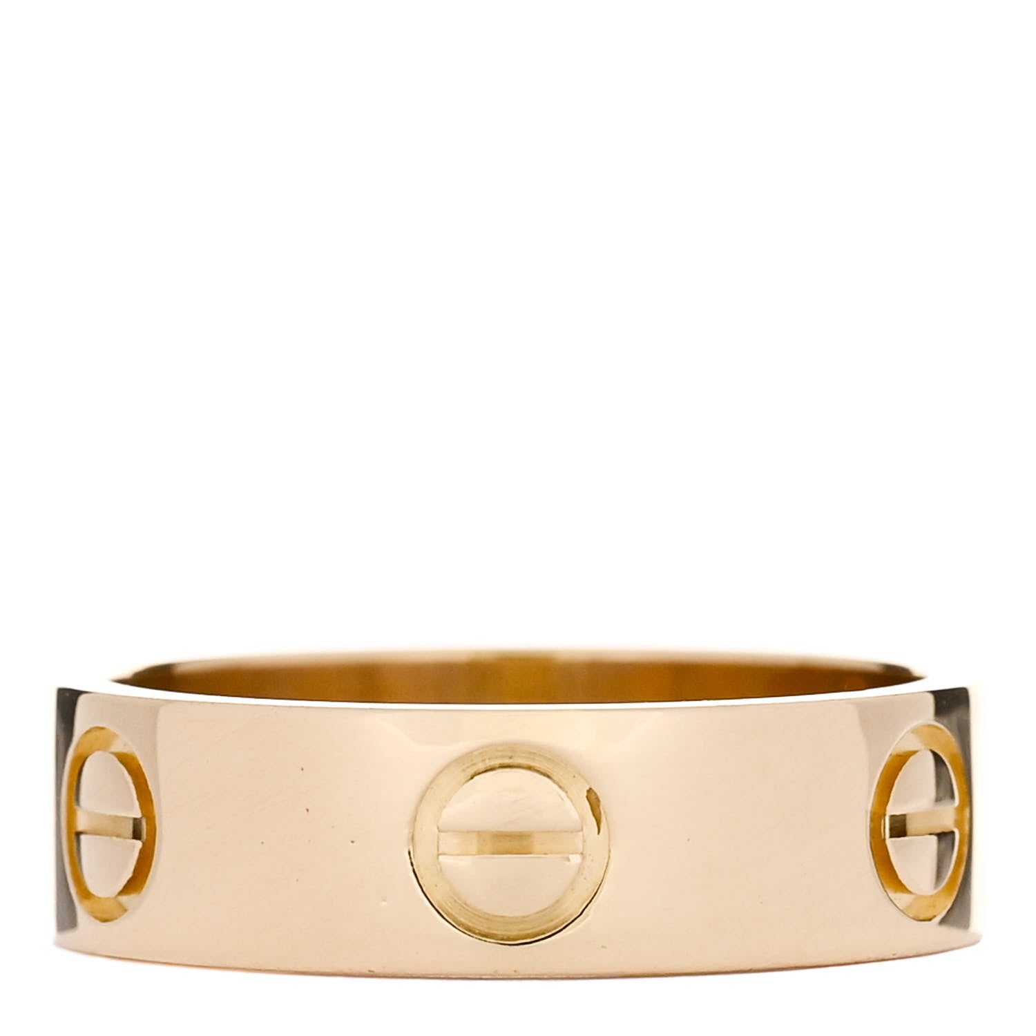 Cartier 18K Yellow Gold 5.5mm LOVE Ring 53 6.5 3 of 5