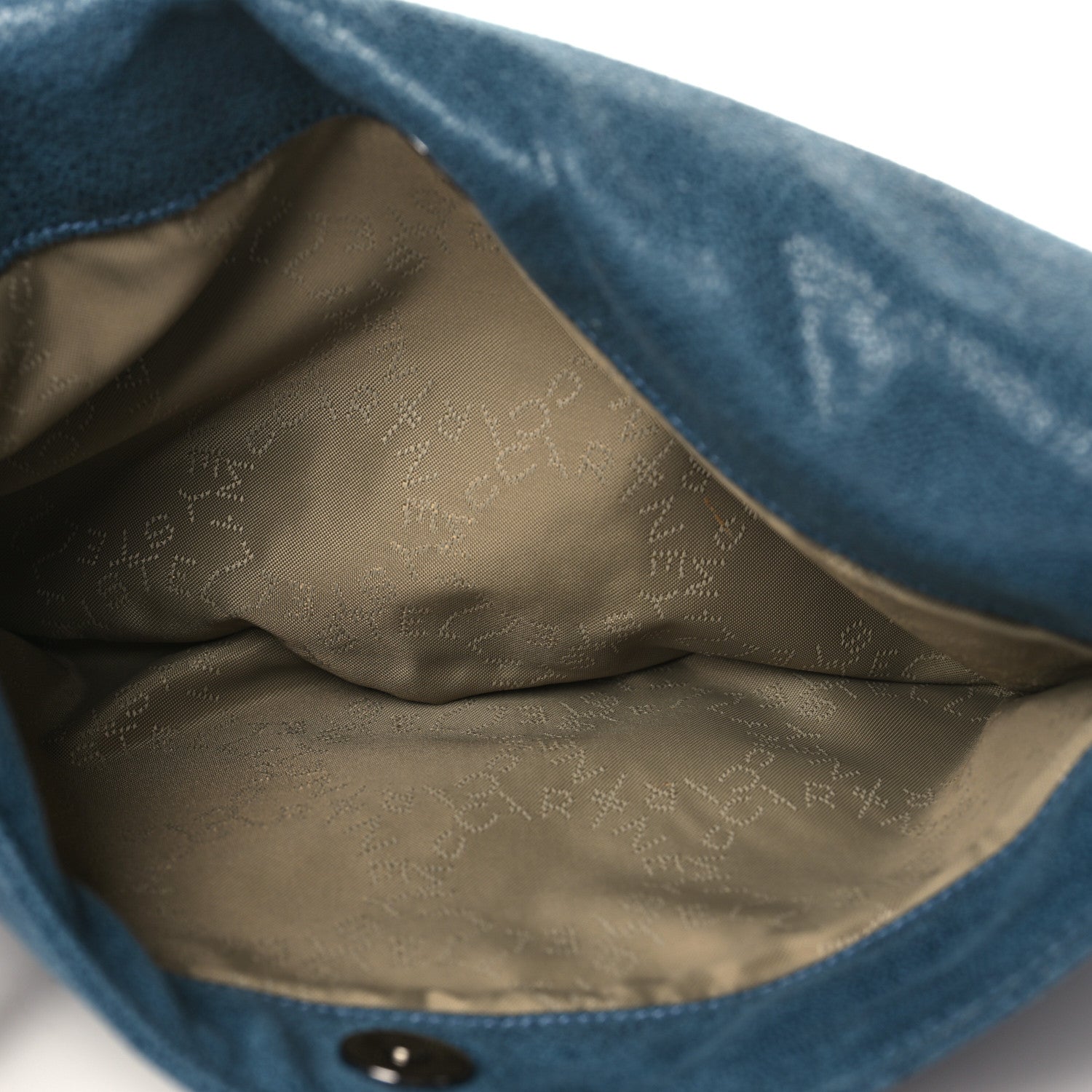 Stella McCartney Shaggy Deer Falabella Fold Over Clutch Blue 5 of 11