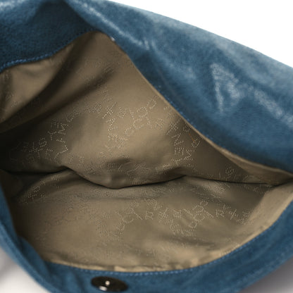 Stella McCartney Shaggy Deer Falabella Fold Over Clutch Blue 5 of 11