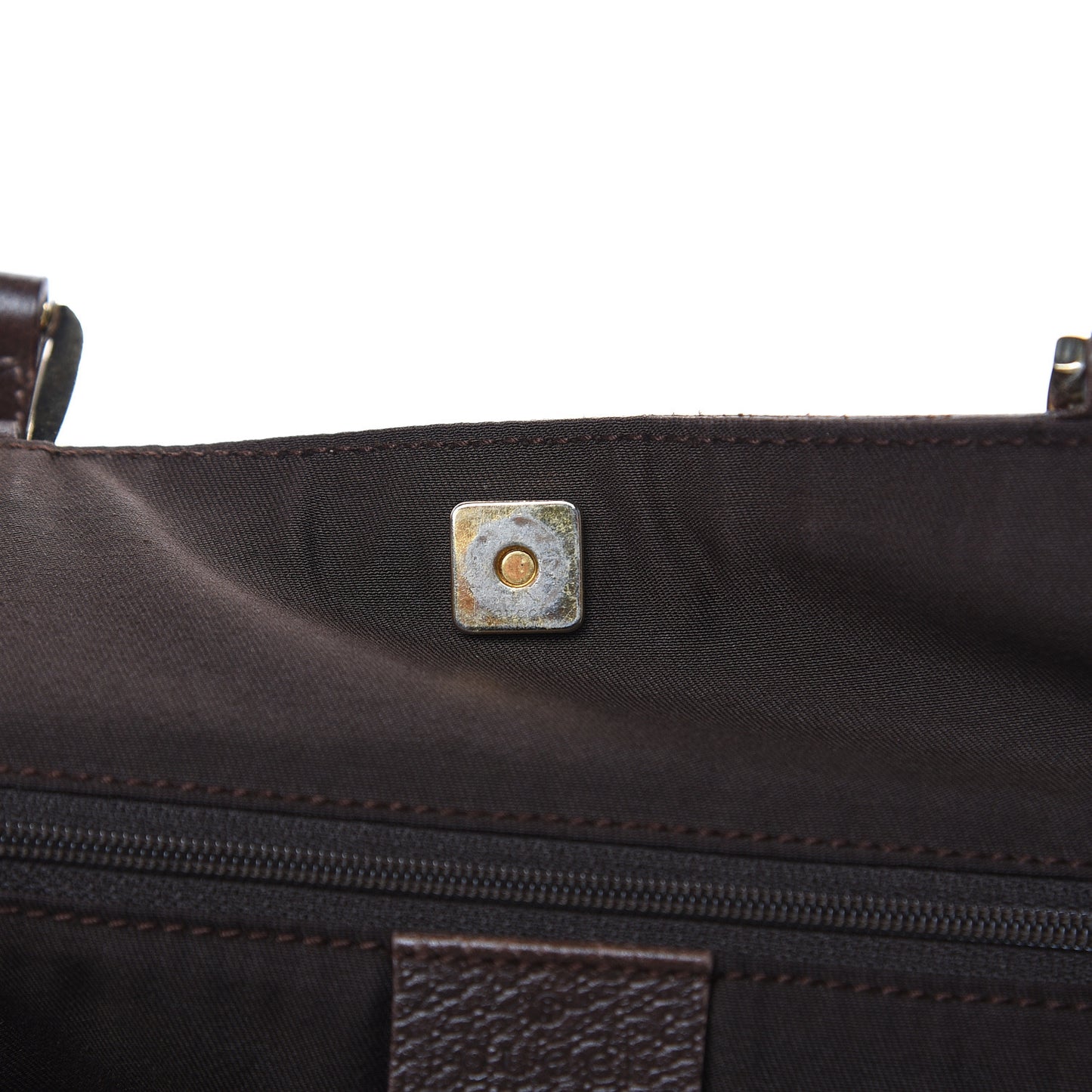 Monogram Large Abbey Tote Dark Brown