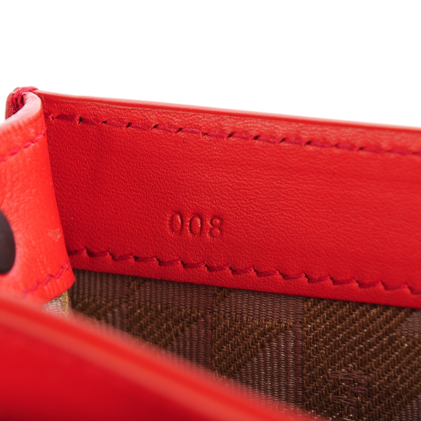 Calfskin Mini PS11 Classic Shoulder Bag Fire Red