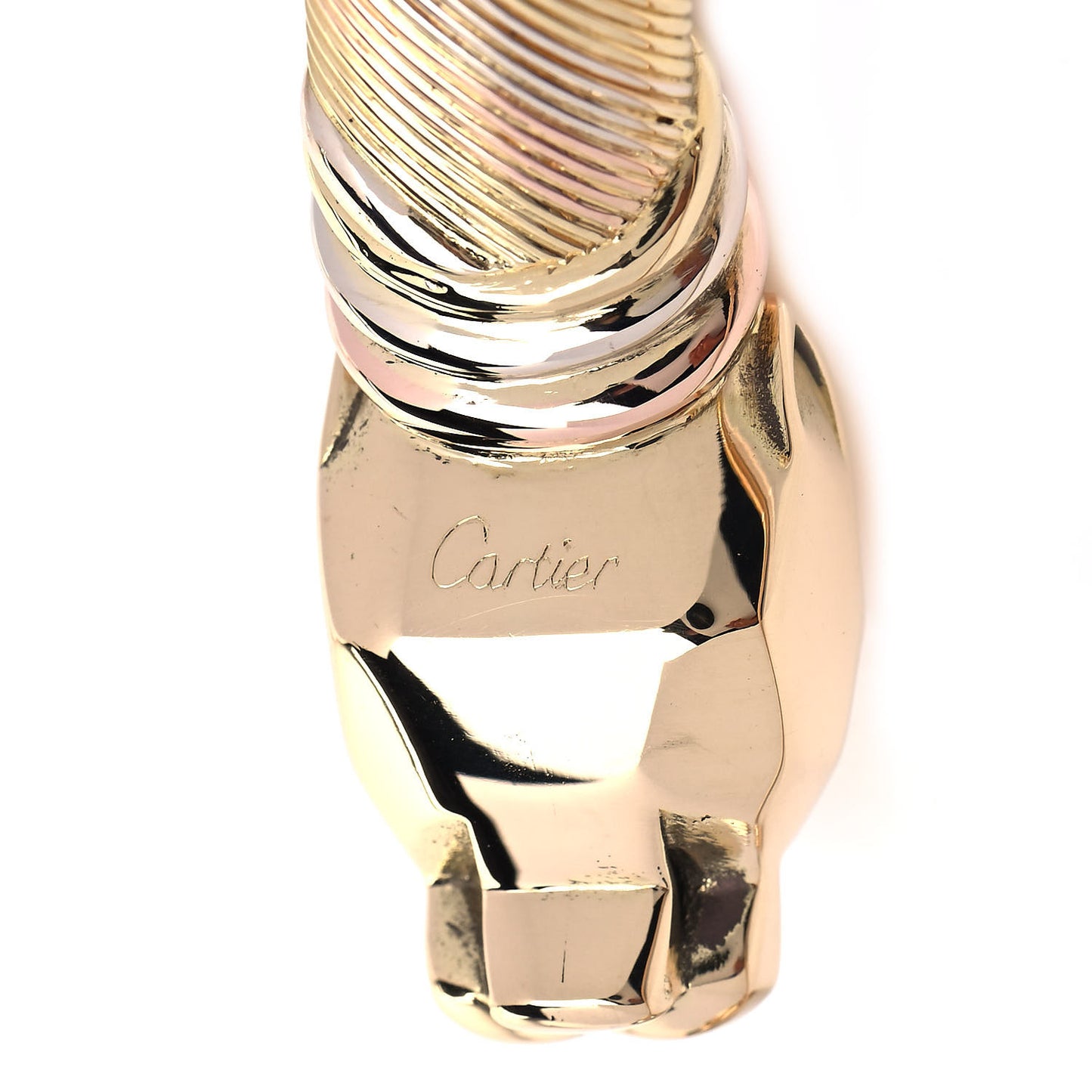 18K Pink Yellow White Gold Panthere De Cartier Collar Necklace