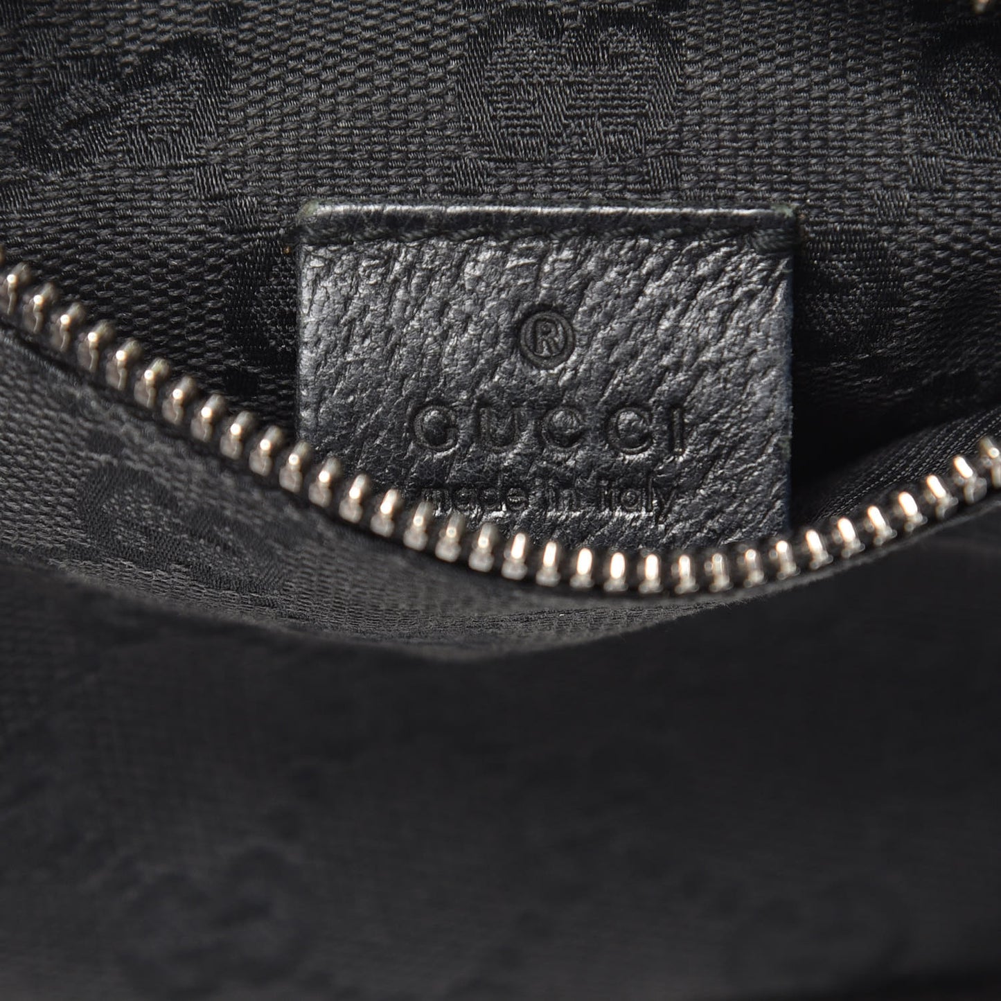 GG Monogram Double Pocket Belt Bag Black