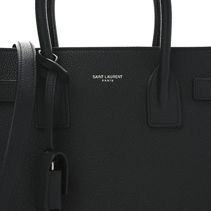 Saint Laurent Grained Calfskin Baby Sac De Jour Black 7 of 10