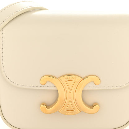 Celine Shiny Calfskin Mini Triomphe Rice 7 of 10