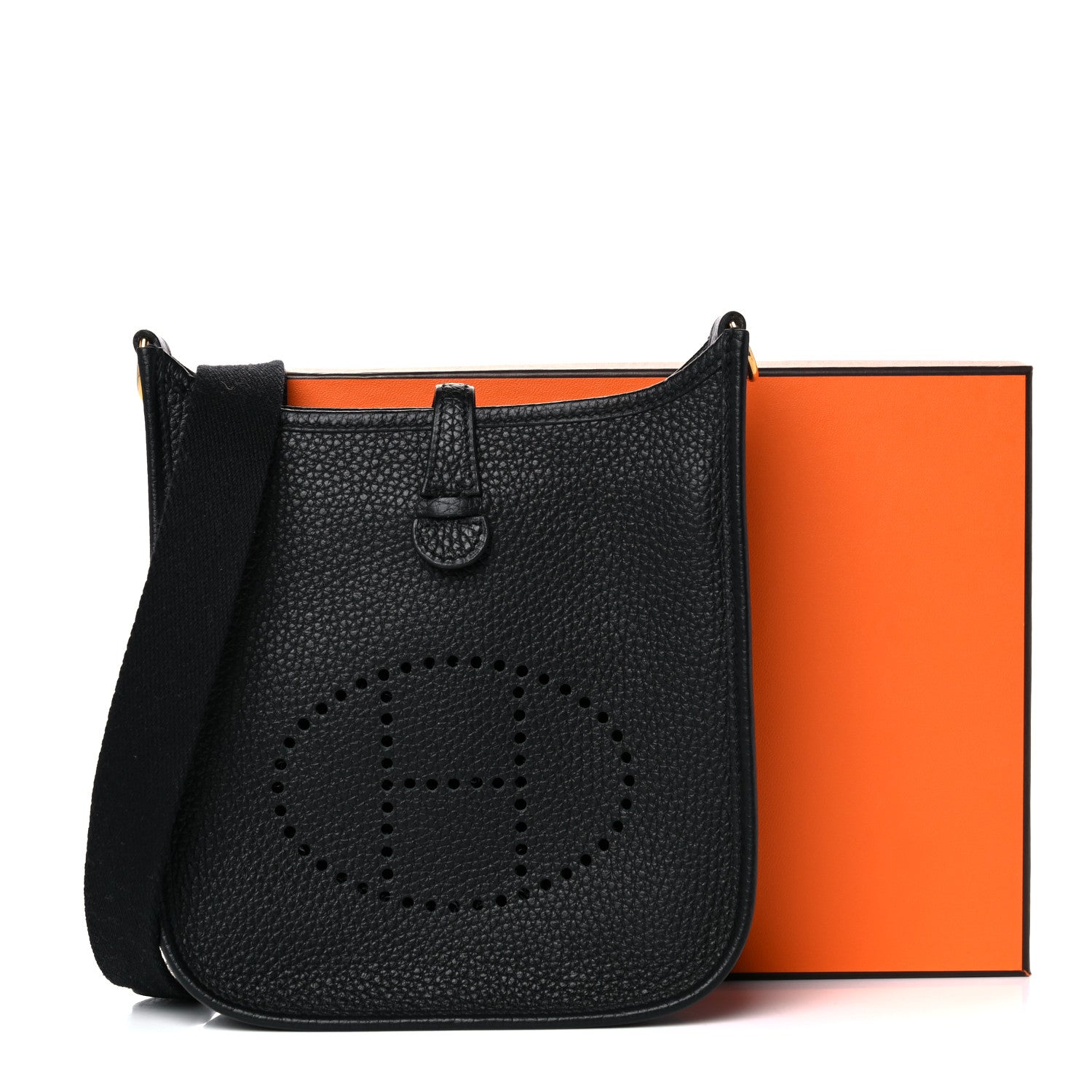 Hermes Taurillon Clemence Evelyne TPM Black 12 of 12