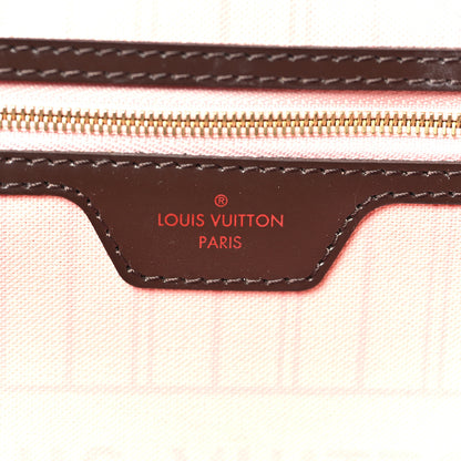 Louis Vuitton Damier Ebene Neo Neverfull MM Rose Ballerine 7 of 10