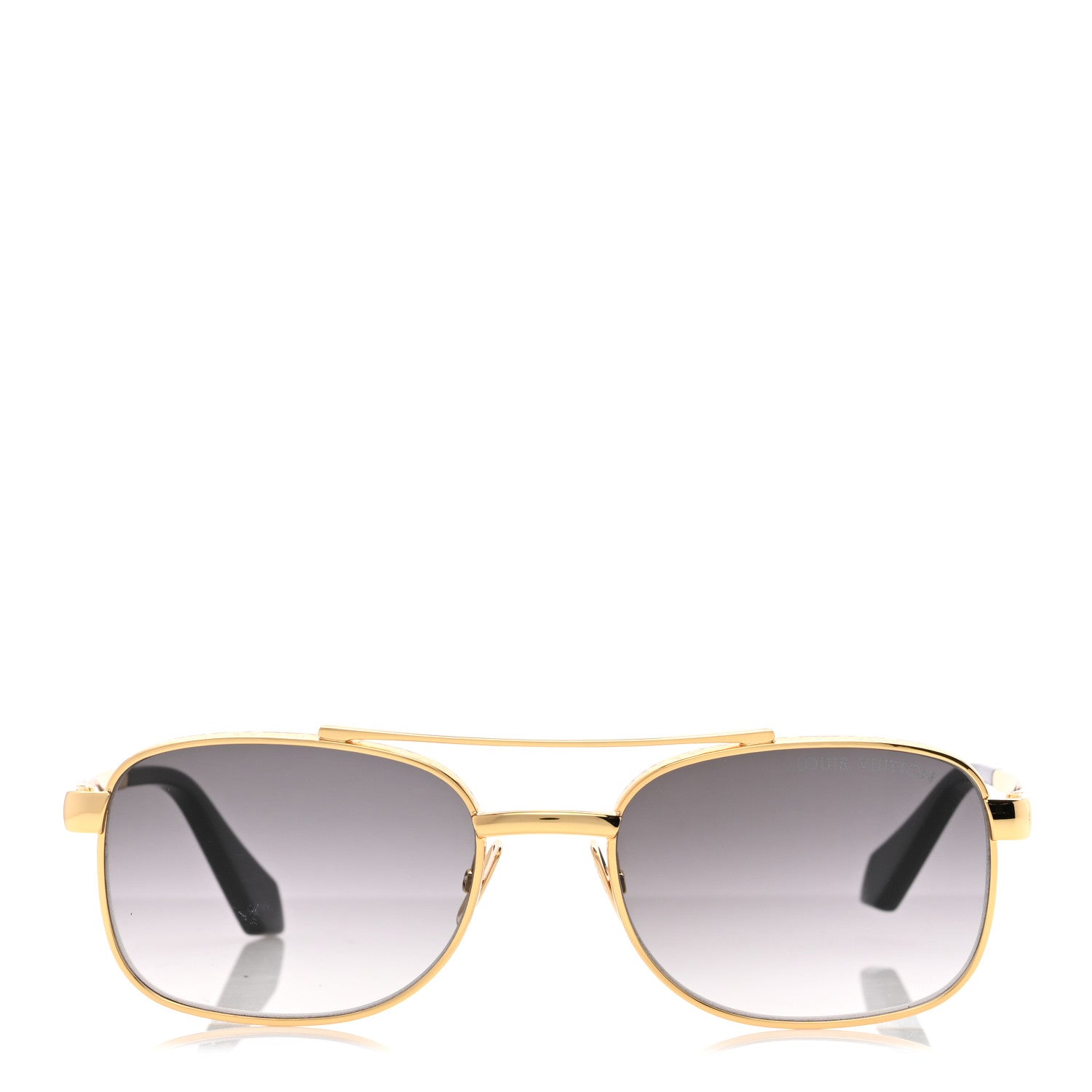 Louis Vuitton Metal Square Sunglasses Z2207U Gold 1813215