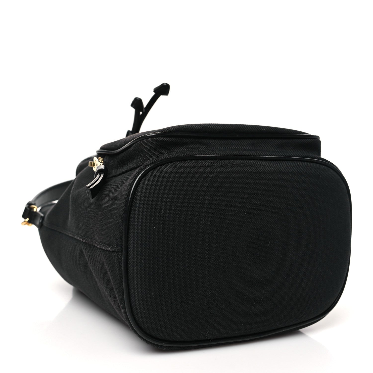 Prada Jacquard Logo Mini Bucket Crossbody Bag Black 4 of 10