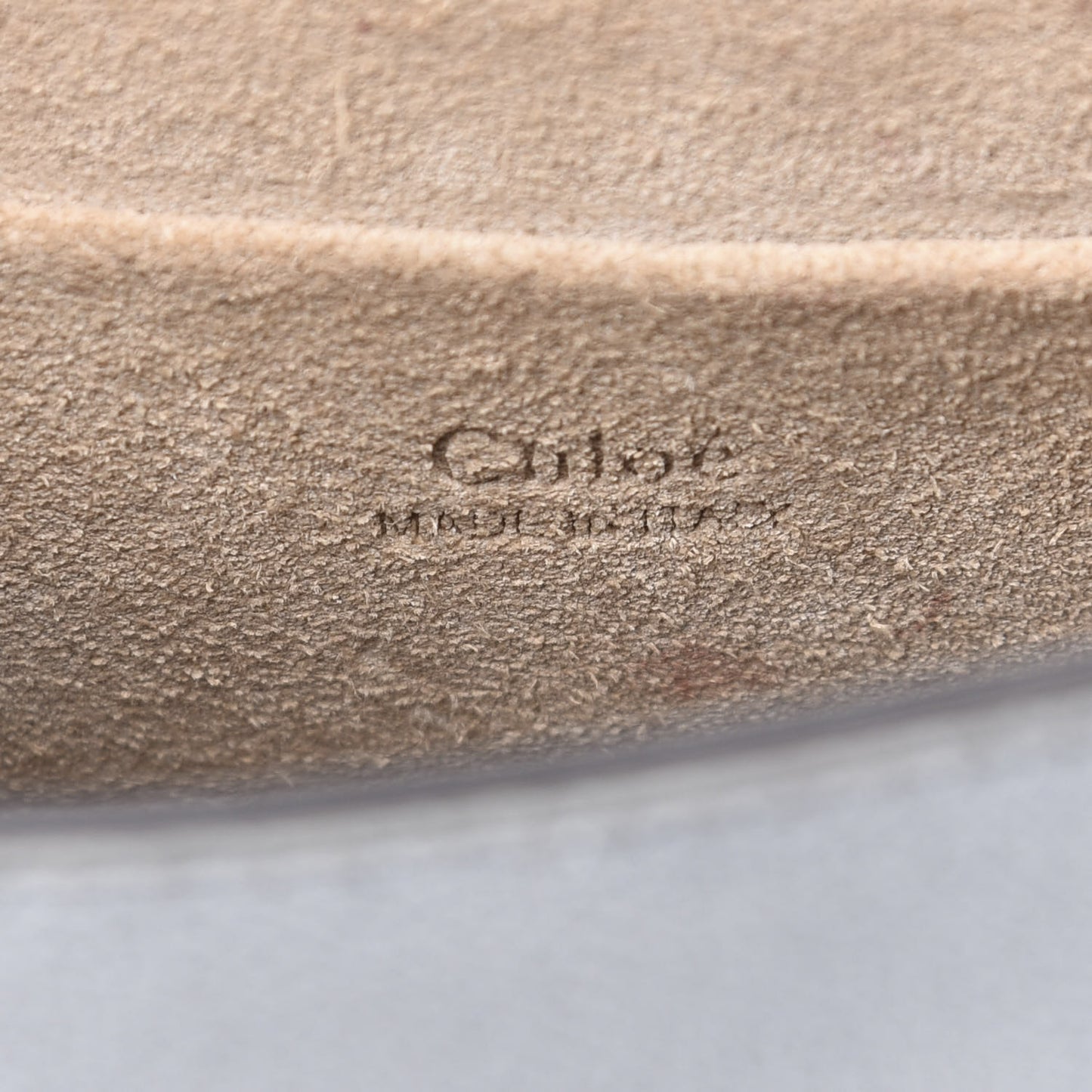 Calfskin Suede Small Nile Bracelet Bag Cloudy Blue