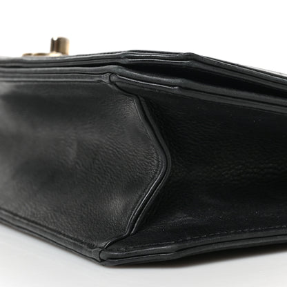 Chanel Calfskin Quilted Large Chain Link Full Flap Black 8 of 10