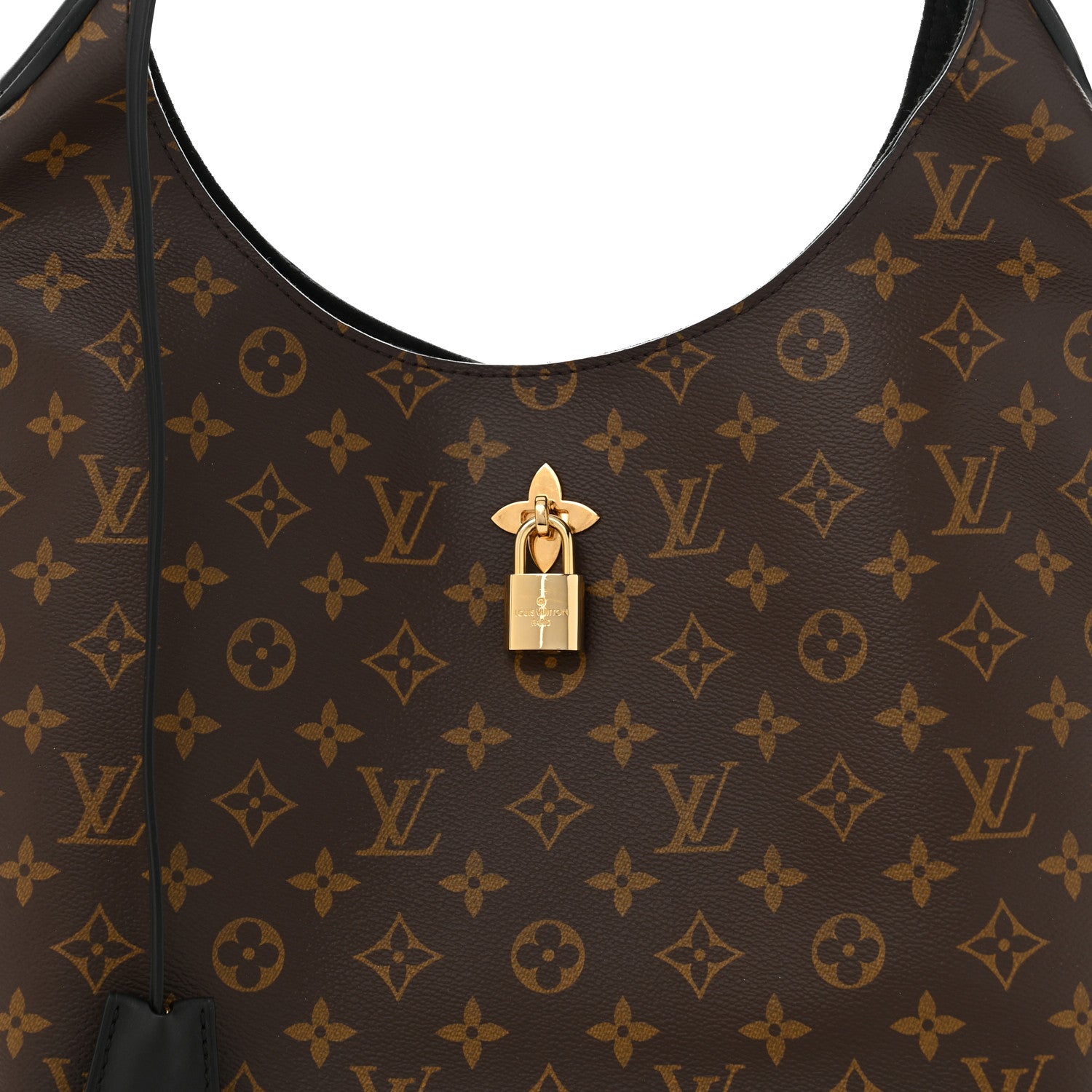 Louis Vuitton Monogram Flower Hobo Black 8 of 11