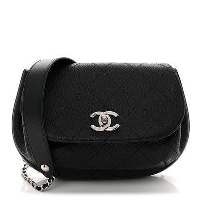Chanel Calfskin Quilted Jungle Stroll Shoulder Bag Black 1 of 14