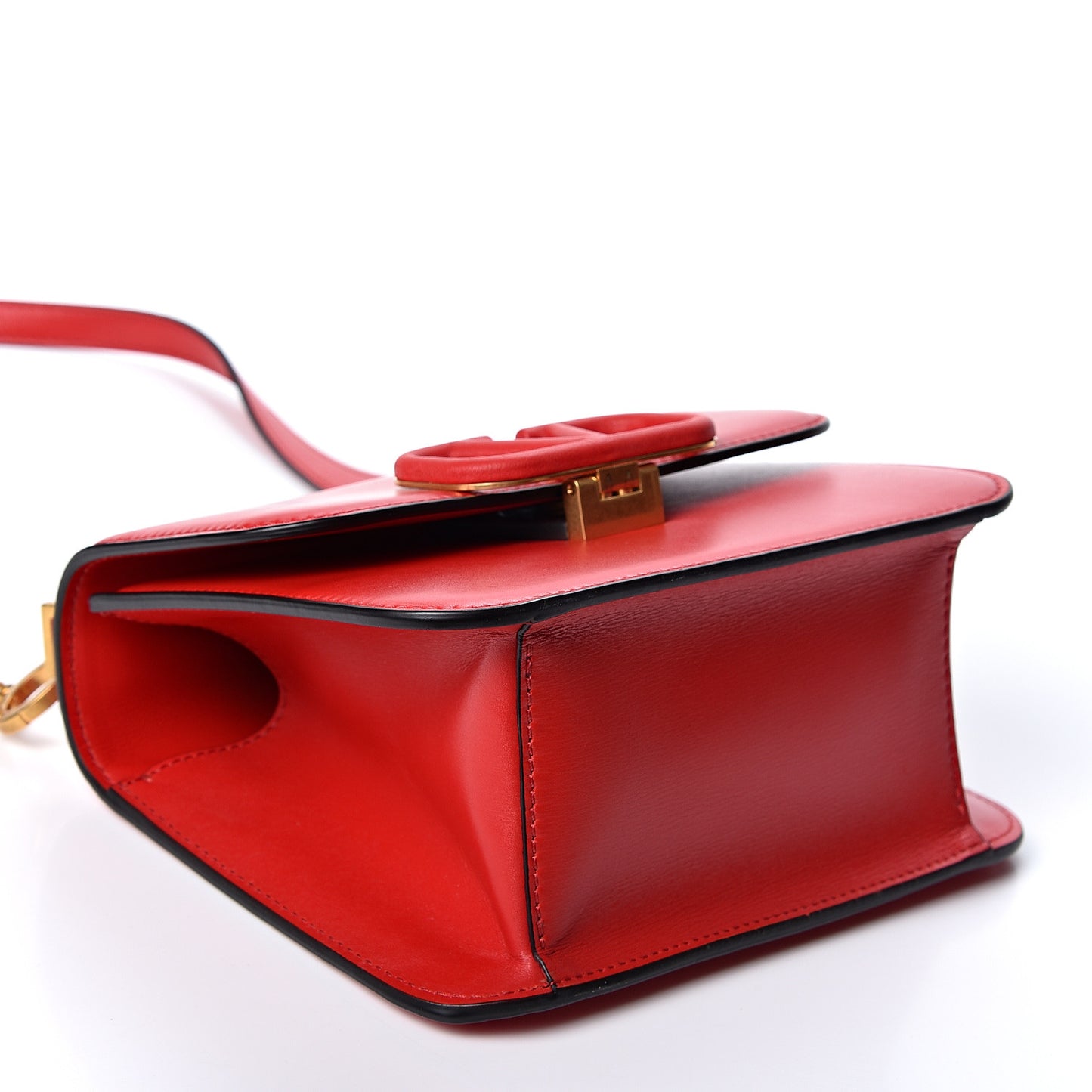 Smooth Calfskin Small VSling Shoulder Bag Red