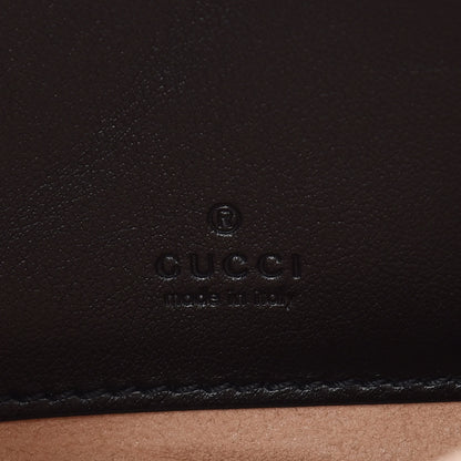 Gucci Calfskin Matelasse Mini GG Marmont Chain Crossbody Bag Black 6 of 10
